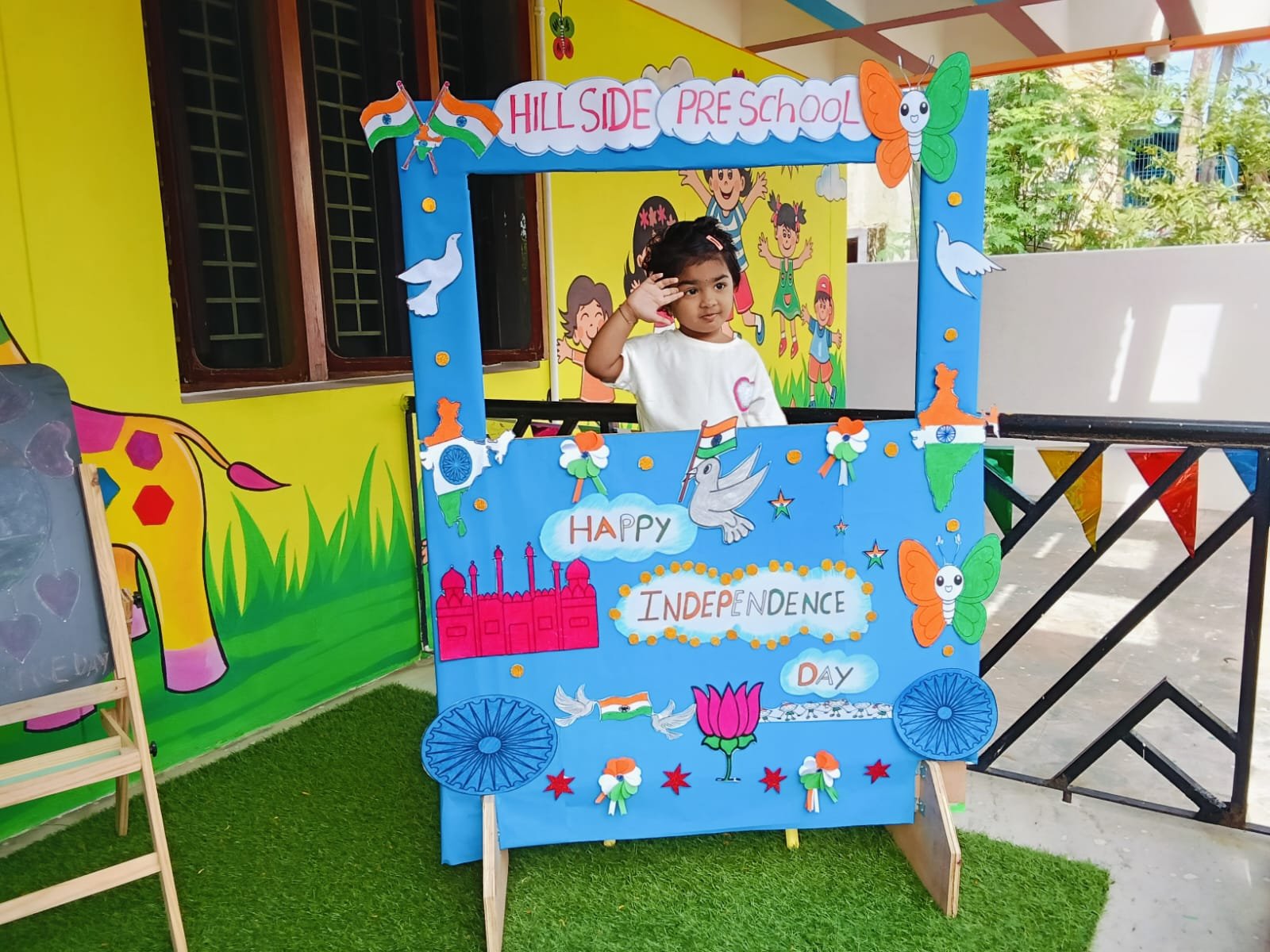 Independence Day Celebrations at Hillside Preschool, Tirupathi